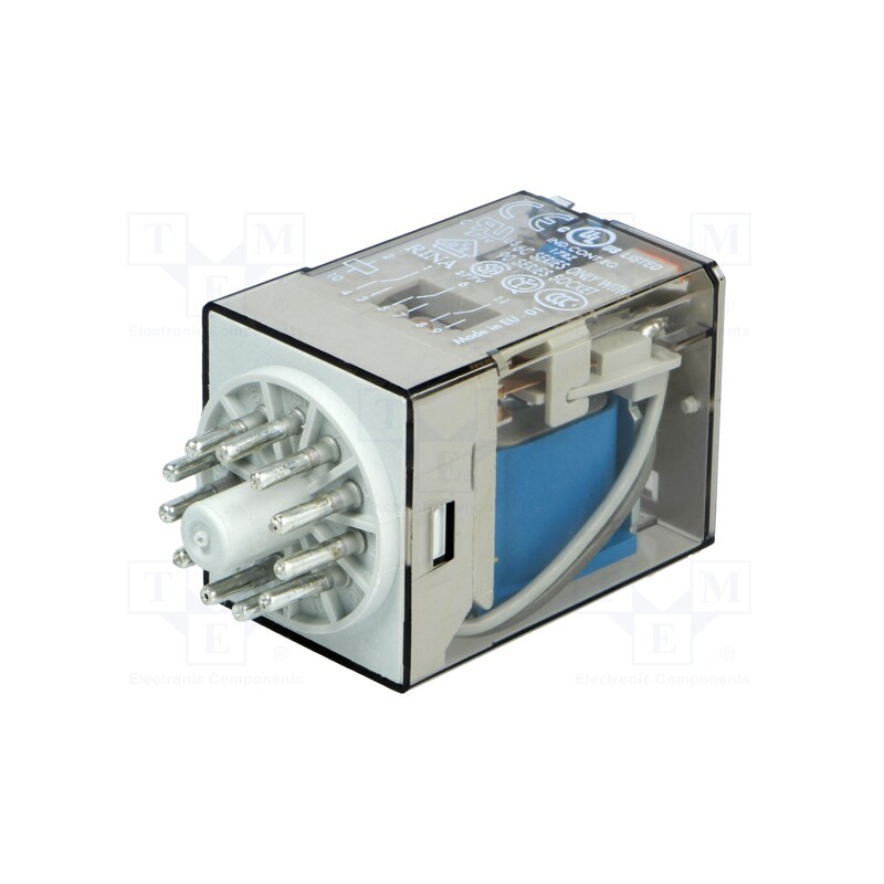 1 pcs x FINDER - 60.13.9.048.0040 - Relay: electromagnetic, 3PDT, Ucoil: 48VDC, Icontacts max: 10A