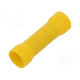 10 pcs x NINIGI - ST-060/Y - Tip: butt splice, insulated, brass, 4÷6mm2, tinned, crimped, yellow