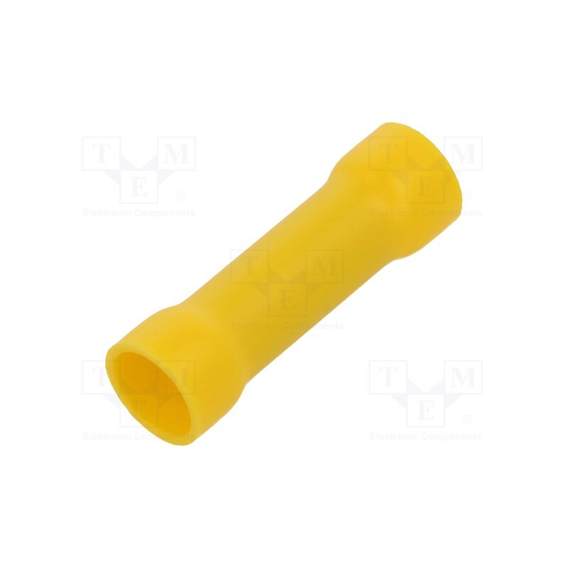 10 pcs x NINIGI - ST-060/Y - Tip: butt splice, insulated, brass, 4÷6mm2, tinned, crimped, yellow