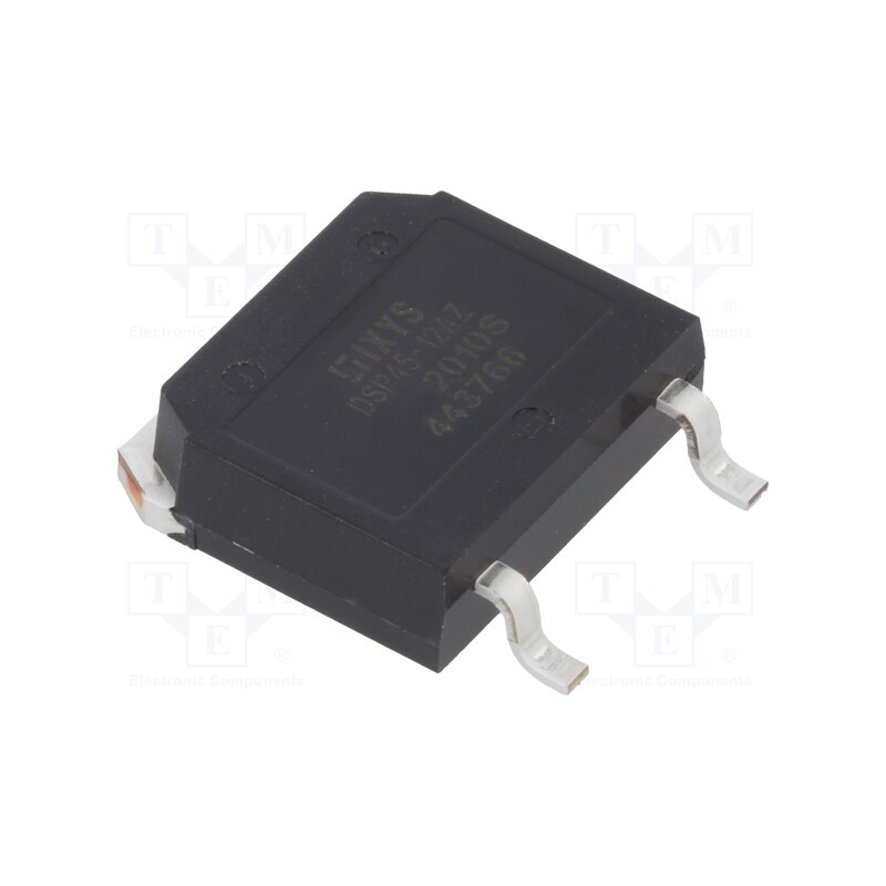 1 pcs x IXYS - DSP45-12AZ-TUB - Diode: rectifying, SMD, 1.2kV, 45A, TO268AAHV, Ufmax: 1.23V, 270W