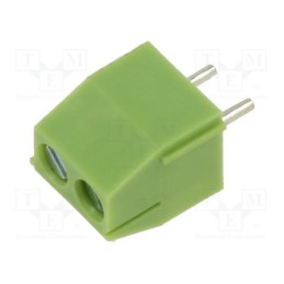 10 pcs x XINYA - XY350V-2P 3.5MM GREEN - PCB terminal block, angled 90°, 3.5mm, ways: 2, on PCBs, terminal