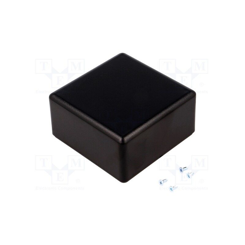 1 pcs x SUPERTRONIC - PP083N-S - Enclosure: multipurpose, X: 69mm, Y: 69mm, Z: 37mm, SENSES, ABS, black