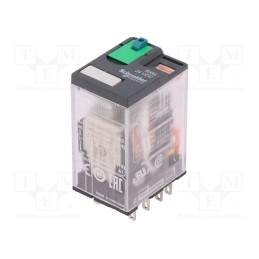 1 pcs x SCHNEIDER ELECTRIC - RXM4AB1BD - Relay: electromagnetic, 4PDT, Ucoil: 24VDC, Icontacts max: 6A