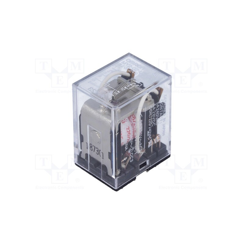 1 pcs x OMRON - MY2-02-US-SV 220/240VAC - Relay: electromagnetic, DPDT, 230VAC, Icontacts max: 5A