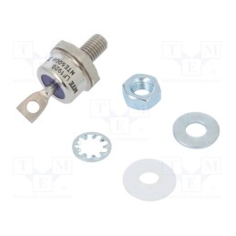 1 pcs x NTE Electronics - NTE6008 - Diode: rectifying, 400V, 1.6V, 40A, cathode to stud, DO5, Ifsm: 350A