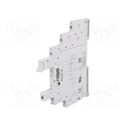 1 pcs x RELPOL - PI6W-1P - Socket, PIN: 5, 6A, 250VAC, for DIN rail mounting, screw terminals