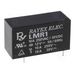 1 pcs x Recoy/RAYEX ELECTRONICS - LMR1-5D - Relay: electromagnetic, SPDT, Ucoil: 5VDC, 12A, 12A/250VAC, PCB