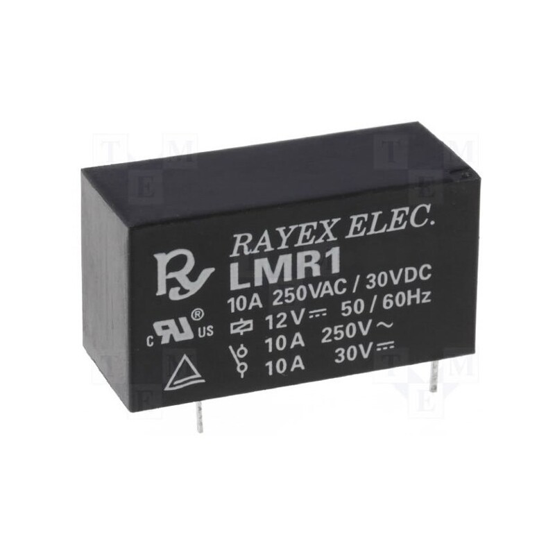 1 pcs x Recoy/RAYEX ELECTRONICS - LMR1-5D - Relay: electromagnetic, SPDT, Ucoil: 5VDC, 12A, 12A/250VAC, PCB