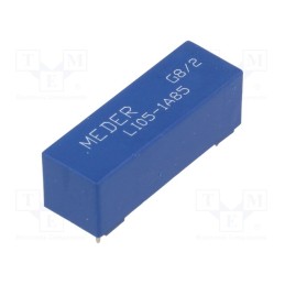 1 pcs x MEDER - LI05-1A85 - Relay: reed switch, SPST-NO, Ucoil: 5VDC, 2.5A, max.1kVDC, 100W