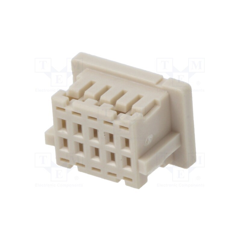 10 pcs x HIROSE - DF20A-10DS-1C - Plug, wire-board, female, DF20, 1mm, PIN: 10, w/o contacts, straight