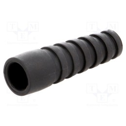 10 pcs x MH CONNECTORS - RG59/62SRB-BK - Strain relief, RG59,RG62, black, Application: BNC plugs, 1pcs.