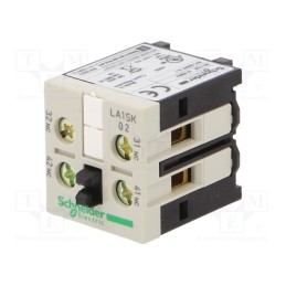 1 pcs x SCHNEIDER ELECTRIC - LA1SK02 - Auxiliary contacts, Series: TeSys SK,TeSys SKGC, front