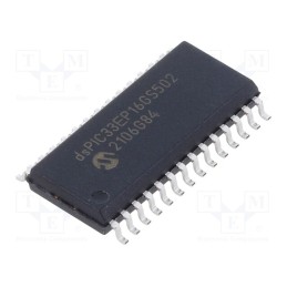 1 pcs x MICROCHIP TECHNOLOGY - DSPIC33EP16GS502-I/SO - IC: dsPIC microcontroller, 16kB, 2kBSRAM, SO28, DSPIC, 1.27mm