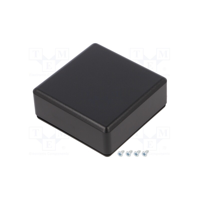 1 pcs x SUPERTRONIC - PP115N-S - Enclosure: multipurpose, X: 71mm, Y: 71mm, Z: 27mm, ABS, black