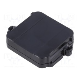 1 pcs x ITALTRONIC - 12.000001 - Enclosure: junction box, X: 44.5mm, Y: 57mm, Z: 12mm, black