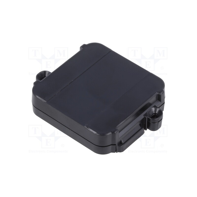 1 pcs x ITALTRONIC - 12.000001 - Enclosure: junction box, X: 44.5mm, Y: 57mm, Z: 12mm, black