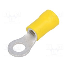 10 pcs x NINIGI - ST-082/Y - Tip: ring, M5, Ø: 5.3mm, 4÷6mm2, crimped, for cable, insulated
