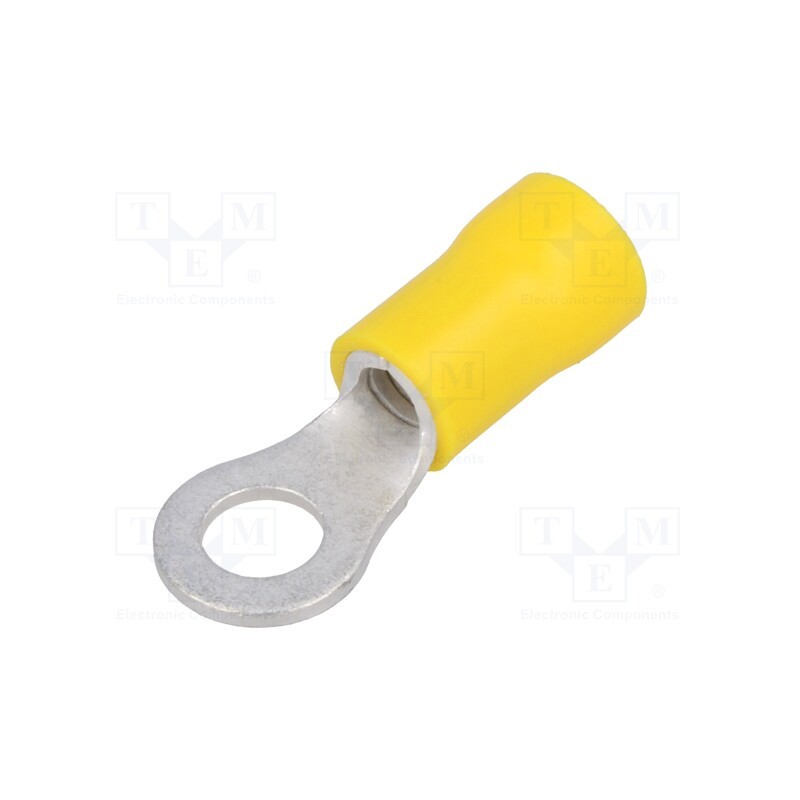 10 pcs x NINIGI - ST-082/Y - Tip: ring, M5, Ø: 5.3mm, 4÷6mm2, crimped, for cable, insulated