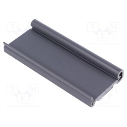 1 pcs x FISCHER ELEKTRONIK - KL35K100 - DIN rail mounting bracket, PVC, 100mm, Rail: TS35