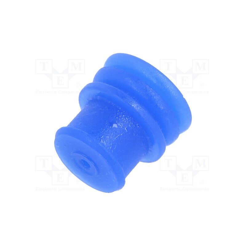 10 pcs x TE Connectivity - 963243-1 - Accessories: gasket for wire, MCP 6.3/4.8K,SPT, blue, Øout: 8.2mm