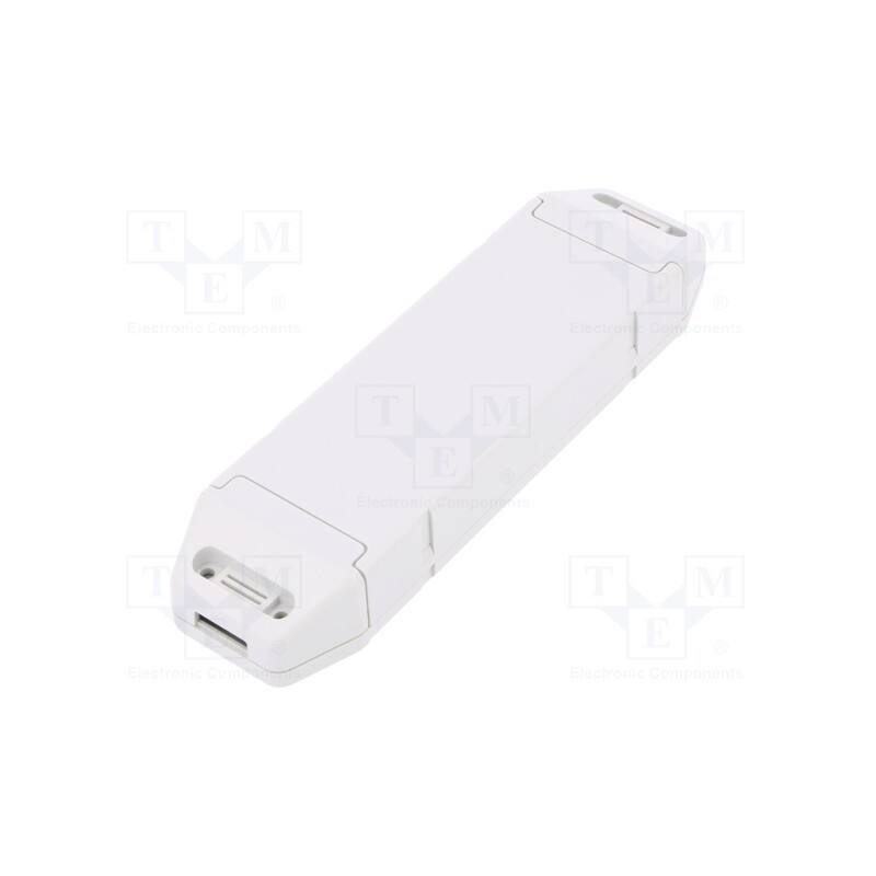 1 pcs x MASZCZYK - KM-191 GY - Enclosure: for power supplies, X: 44mm, Y: 163mm, Z: 24mm, ABS, grey