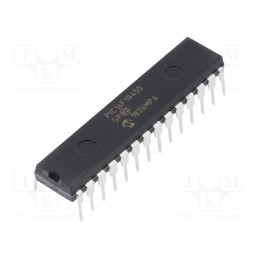1 pcs x MICROCHIP TECHNOLOGY - PIC16F18455-I/SP - IC: PIC microcontroller, 14kB, 32MHz, 2.3÷5.5VDC, THT, DIP28, PIC16