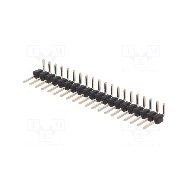 10 pcs x CONNFLY - DS1022-1*20RDF1-1 - Pin header, pin strips, male, PIN: 20, angled 90°, 2.54mm, THT, 1x20