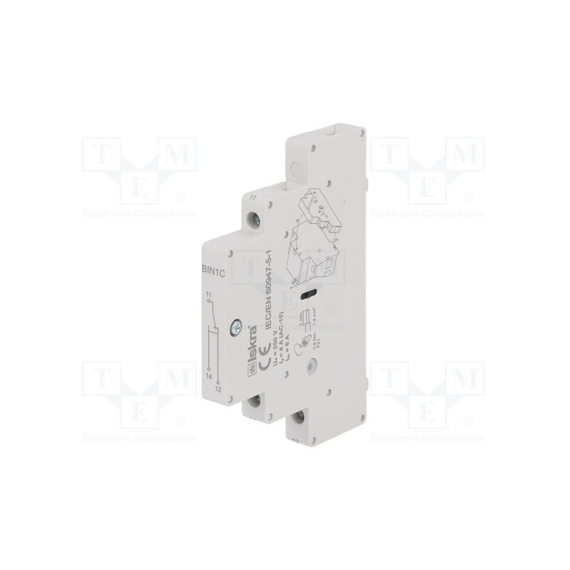 1 pcs x ISKRA - 38.070.014 - Relays accessories: auxiliary contacts, SPDT, max.250VAC, side