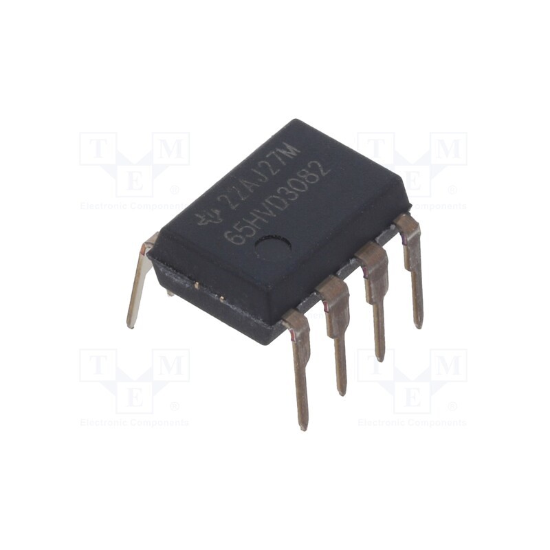 1 pcs x TEXAS INSTRUMENTS - SN65HVD3082EP - IC: interface, transceiver, RS485, 200kbps, PDIP8, 4.5÷5.5VDC