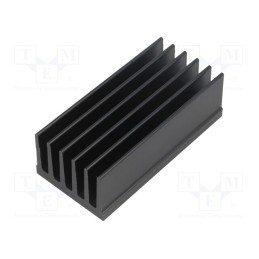 1 pcs x FISCHER ELEKTRONIK - SK 657 75 SA - Heatsink: extruded, grilled, black, L: 75mm, W: 36.8mm, H: 25mm