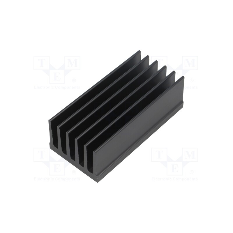 1 pcs x FISCHER ELEKTRONIK - SK 657 75 SA - Heatsink: extruded, grilled, black, L: 75mm, W: 36.8mm, H: 25mm