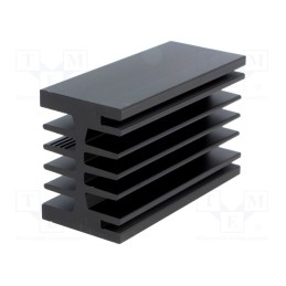 1 pcs x FISCHER ELEKTRONIK - SK 112 75 SA - Heatsink: extruded, grilled, black, L: 75mm, W: 46mm, H: 33mm, 3.1K/W