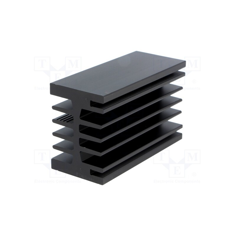 1 pcs x FISCHER ELEKTRONIK - SK 112 75 SA - Heatsink: extruded, grilled, black, L: 75mm, W: 46mm, H: 33mm, 3.1K/W