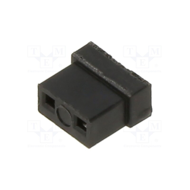 10 pcs x HARWIN - M22-1900046 - Jumper, pin strips, female, 2mm, open, 2A, tinned, Layout: 1x2, black