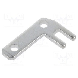 10 pcs x VOGT - 3789D08.68 - Terminal: flat, 2.8mm, 0.8mm, male, THT, brass, tinned, angled 90°