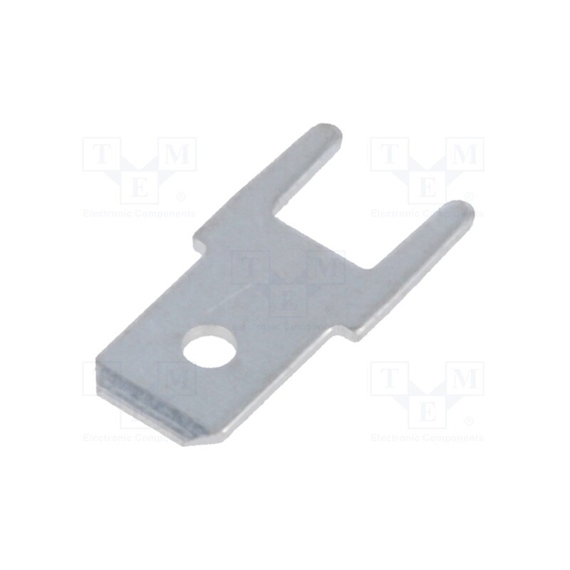 10 pcs x VOGT - 382505.28 - Terminal: flat, 4.8mm, 0.5mm, THT, bronze, tinned, straight