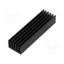 1 pcs x FISCHER ELEKTRONIK - SK 653 75 SA - Heatsink: extruded, grilled, black, L: 75mm, W: 21mm, H: 14mm, 17.4K/W