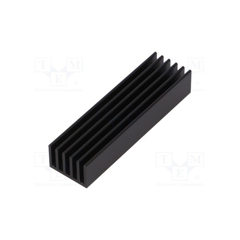 1 pcs x FISCHER ELEKTRONIK - SK 653 75 SA - Heatsink: extruded, grilled, black, L: 75mm, W: 21mm, H: 14mm, 17.4K/W