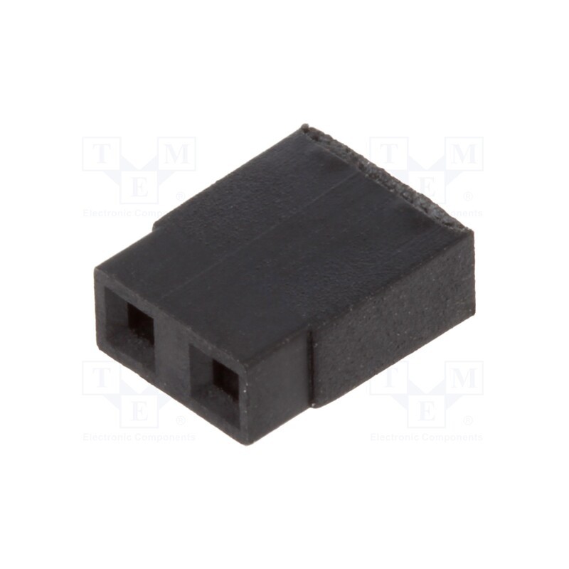 10 pcs x HARWIN - M7567-05 - Jumper, pin strips, female, 2.54mm, open, 3A, gold-plated, black