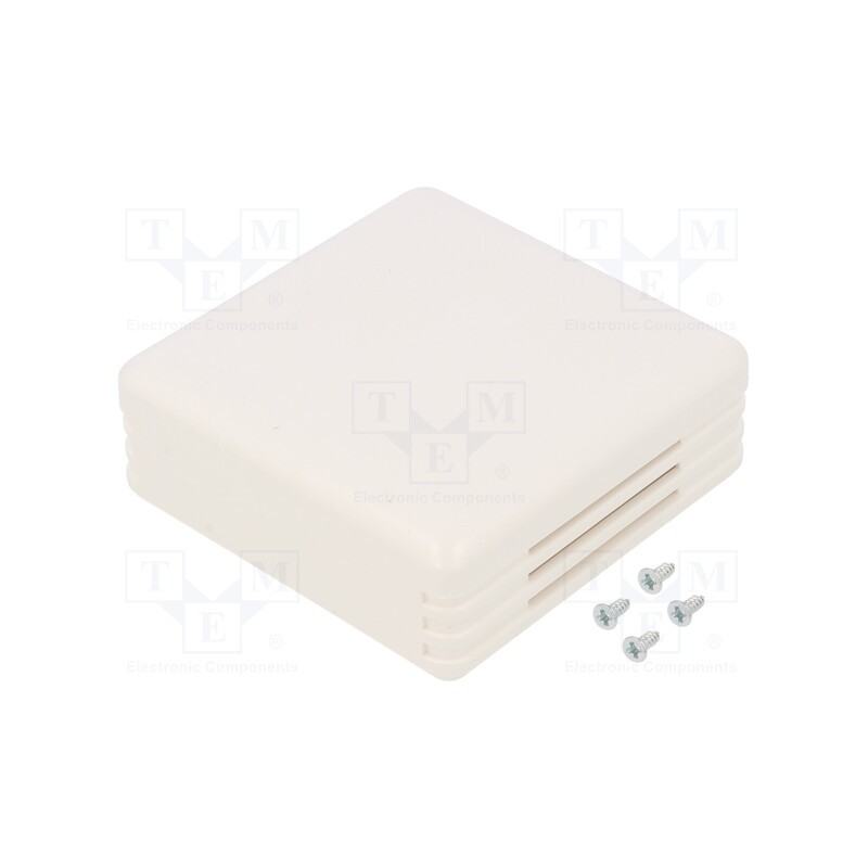 1 pcs x SUPERTRONIC - PP116W-S - Enclosure: for alarms, X: 71mm, Y: 71mm, Z: 27mm, ABS, white