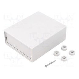 1 pcs x KRADEX - Z5J - Enclosure: with panel, X: 90mm, Y: 109mm, Z: 40mm, polystyrene, grey