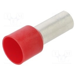 10 pcs x BM GROUP - BM006171 - Tip: bootlace ferrule, insulated, copper, 35mm2, 18mm, tinned, red