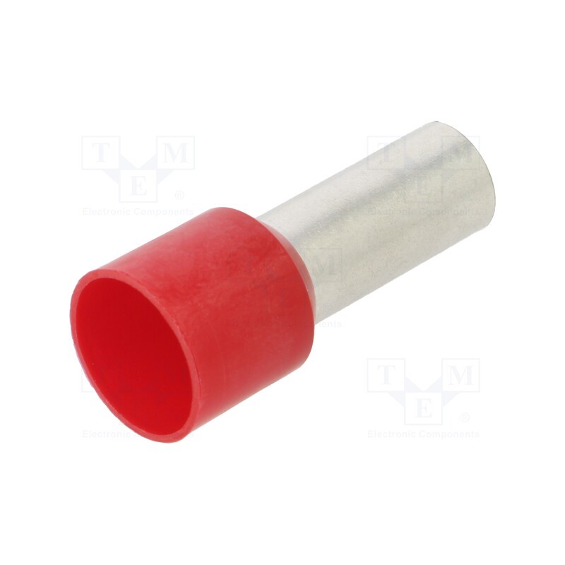10 pcs x BM GROUP - BM006171 - Tip: bootlace ferrule, insulated, copper, 35mm2, 18mm, tinned, red
