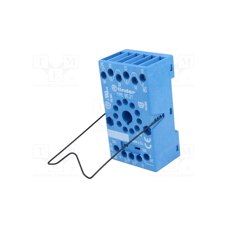 1 pcs x FINDER - 90.21SMA - Socket, PIN: 11, 10A, 250VAC, 88.02, screw terminals, Series: 60.13
