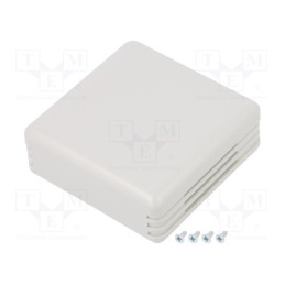 1 pcs x SUPERTRONIC - PP116G-S - Enclosure: for alarms, X: 71mm, Y: 71mm, Z: 27mm, ABS, grey