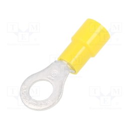 10 pcs x NICHIFU - TMEX 5.5-6-YEL - Tip: ring, M6, Ø: 6.4mm, 2.63÷6.64mm2, crimped, for cable, insulated