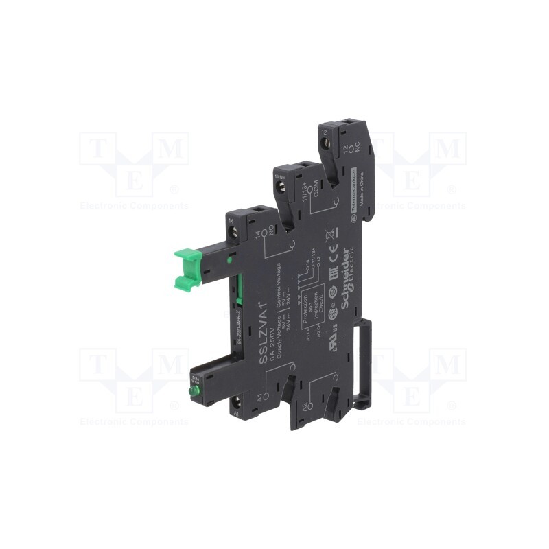 1 pcs x SCHNEIDER ELECTRIC - SSLZVA1 - Relays accessories: socket, Variant: 1-phase, -40÷70°C