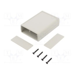 1 pcs x GAINTA - G521G-2$ - Enclosure: with panel, X: 66.5mm, Y: 92mm, Z: 28mm, ABS, light grey