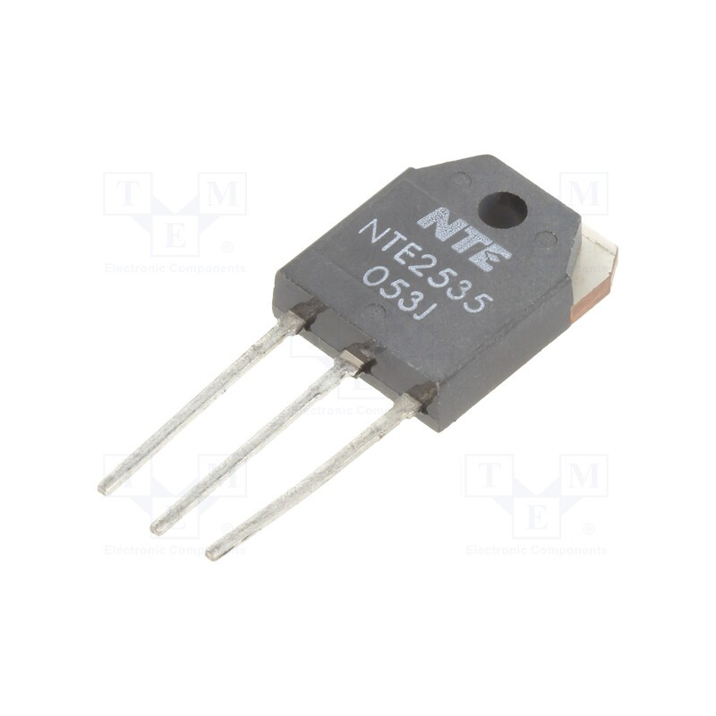 1 pcs x NTE Electronics - NTE2535 - Transistor: PNP, bipolar, 80V, 12A, 80W, TO3P
