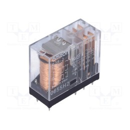1 pcs x OMRON OCB - G2R-2 12VAC - Relay: electromagnetic, DPDT, Ucoil: 12VAC, Icontacts max: 5A, PCB